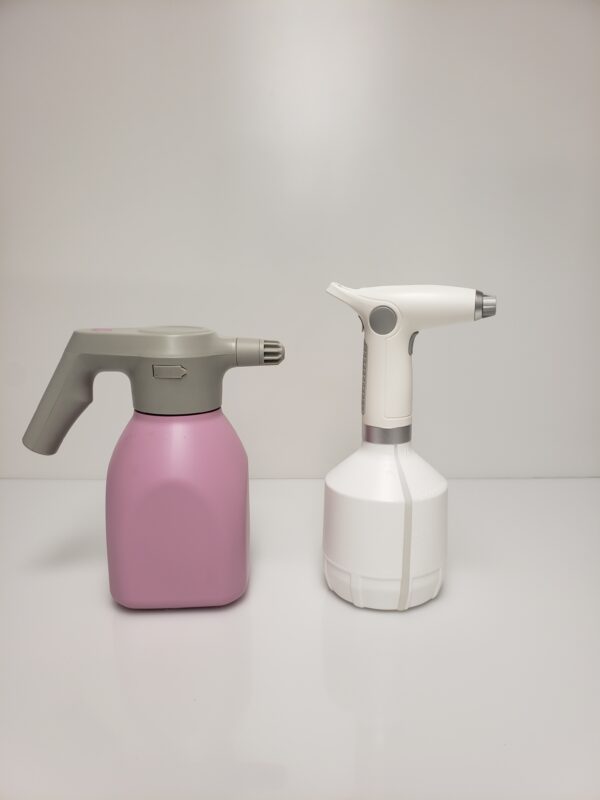 Alternative view of medical spray bottles.