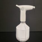 White spray bottle for disinfection purposes.