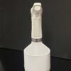 Front view of spray white medical spray bottle.