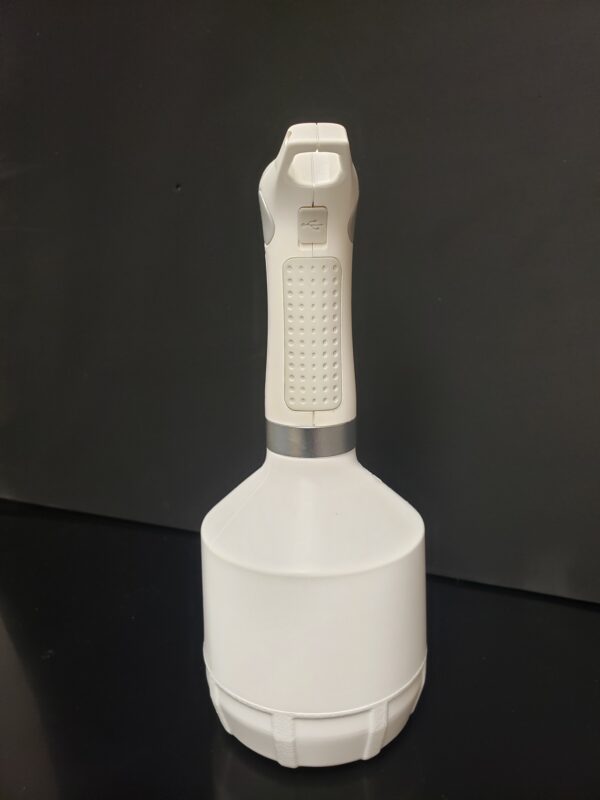 Front view of spray white medical spray bottle.