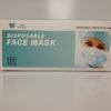 Box of disposable face masks.